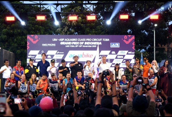 Tutup Aquabike Danau Toba, Pj Gubernur: Event Ini Sukses dan Tahun depan Diharapkan Lebih Sukses
