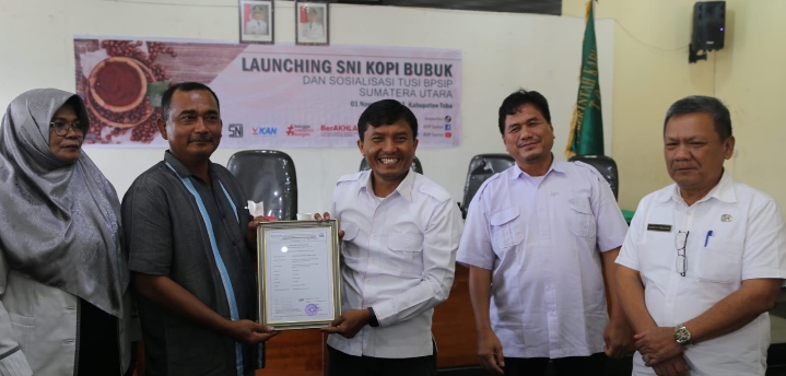 Wabup Toba Buka Launching SNI Kopi Bubuk dan Sosialisasi TUSI BPSIP Sumatera Utara