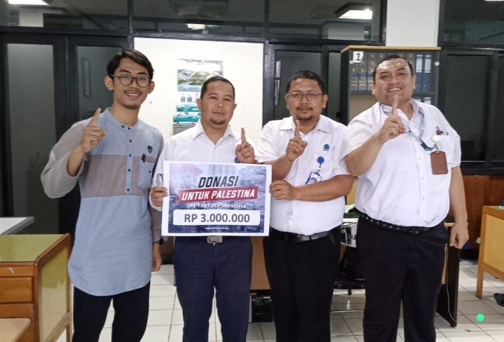 Jamaah Masjid An Nazhafah Komplek Tirtanadi Bantu Palestina Lewat DD Waspada