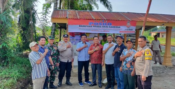 Polsek Pulau Raja Bentuk Posko Kampung Bebas Dari Narkoba