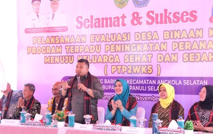 Bupati Dolly Pasaribu Berharap Desa Binaan Kategori PTPWK2SS Bawa Tapsel Kembali Raih Juara Pertama
