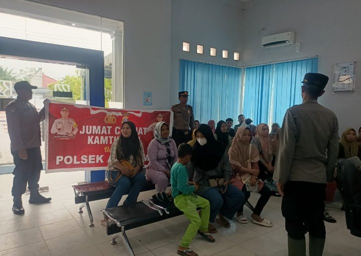 Polsek Air Joman Gelar Jumat Curhat di Kantor Bank BRI Unit Air Joman