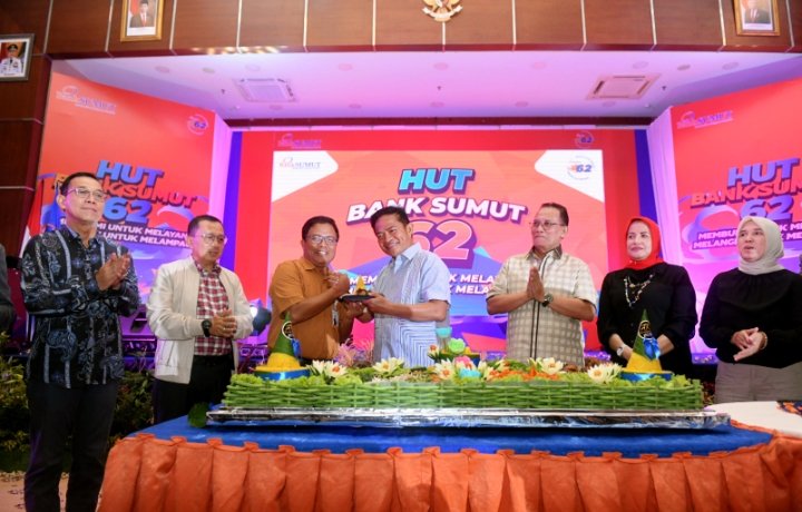 HUT ke-62 Bank Sumut,  Pj Gubernur Hassanudin Ingatkan Digitalisasi Jadi Tantangan ke Depan
