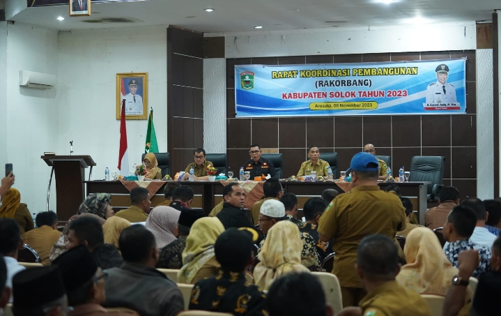 Bupati Solok Hadiri Rapat Koordinasi Pembangunan (Rakorbang) Kabupaten Solok Tahun 2023