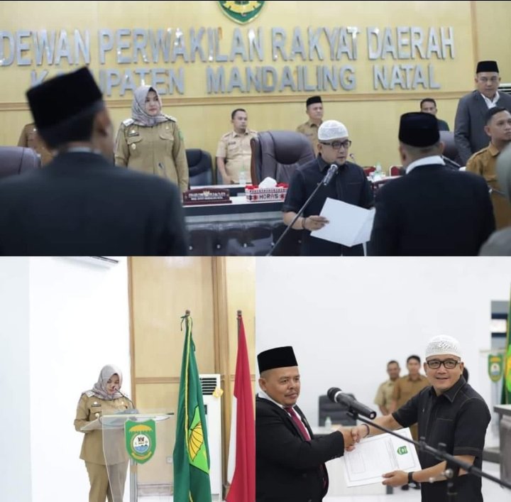 Erwin Lubis Pimpin PAW Anggota DPRD Madina dari PKS Dihadiri Wabup,