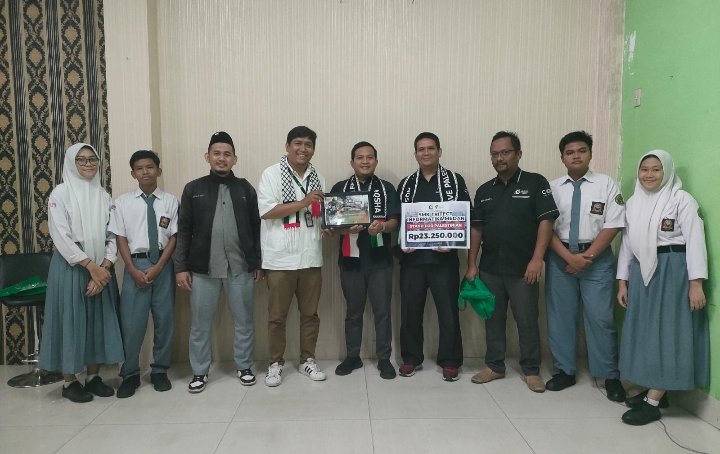 SMK Tritech Informatika Donasikan Rp23 Juta Untuk Palestina Lewat DD Waspada
