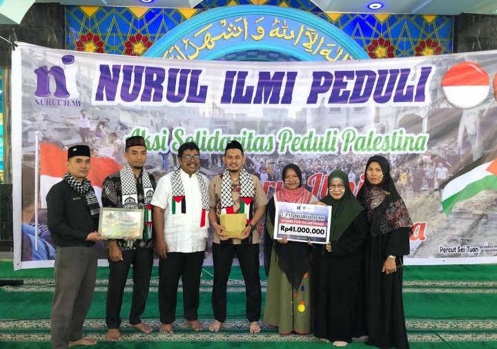 LP IT Nurul Ilmi Salurkan Donasi Palestina Rp41 Juta ke DD Waspada