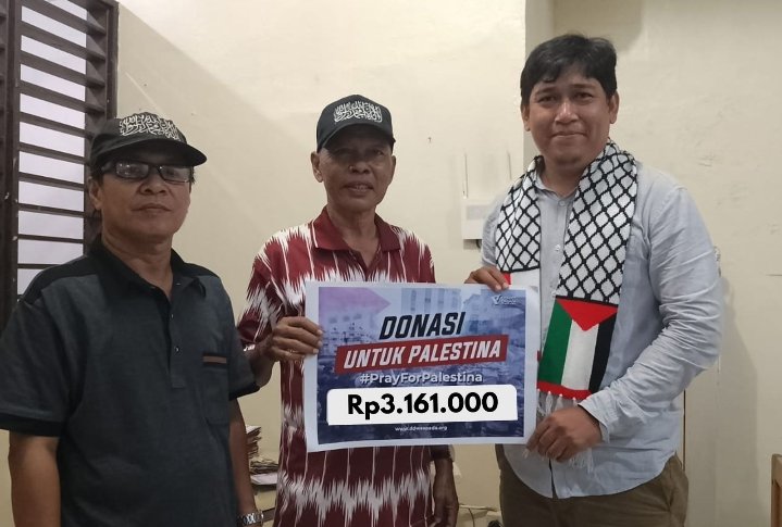 Salurkan Hasil Galang Dana Palestina ke DD Waspada