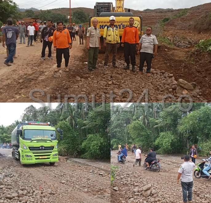Bupati Tapsel instruksikan Dinas terkait Atasi akses jalan nasional Penghubung Batangtoru â€“ Natal, Warga : Terimakasih Pak Dolly Pasaribu