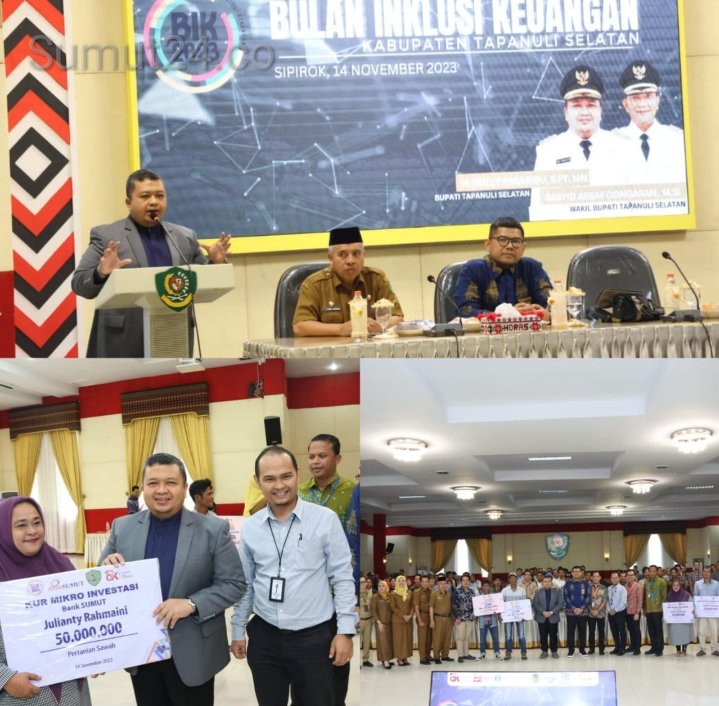 Pemkab Tapsel Gelar Edukasi Bulan Inklusi Keuangan,Bupati Dolly Pasaribu : Demi Kesejahteraan Masyarakat