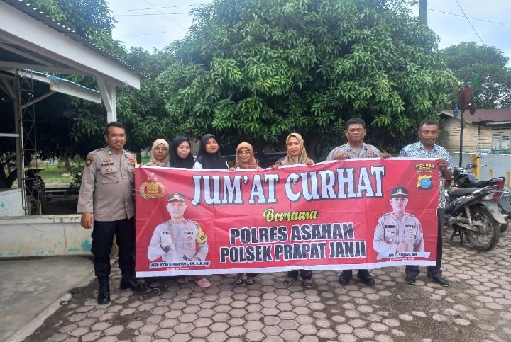 Polsek Prapat Janji Berikan Pesan Dengan Masyarakat Melalui Jumat Curhat