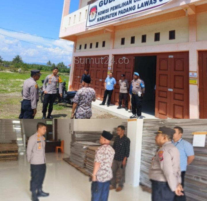 AKBP Imam Zamroni Pastikan Logistik Aman Saat Kunjungi Kantor dan Gudang KPU di Paluta
