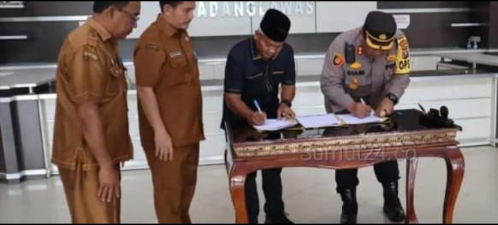Kapolres Palas Dan Pemkab Melakukan Penandatanganan Hibah Alokasi Pilkada 2024,..17 Milyar Lebih di Alokasikan Pemilukada 2024