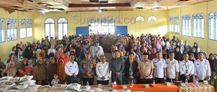 55 Ton Beras Disalurkan Pemko Padangsidimpuan Kepada 5.549 KPM Di 3 Kecamatan, Ini Harapan Pj Walikota Letnan Dalimunthe