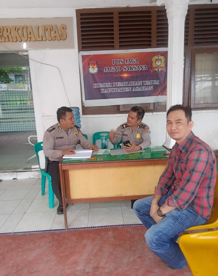 Polres Asahan Siap Siaga Lakukan Pengawalan di Kantor KPU