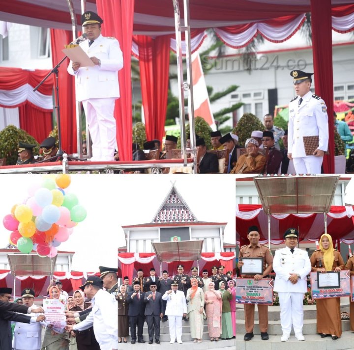 Alat Tradisional Nung Neng dan Tari Tor-Tor Warnai Kemeriahan Hari Jadi Ke-73 Kabupaten Tapsel,Bupati Dolly Pasaribu : Saya Mengapresiasi Seluruh Jajaran..