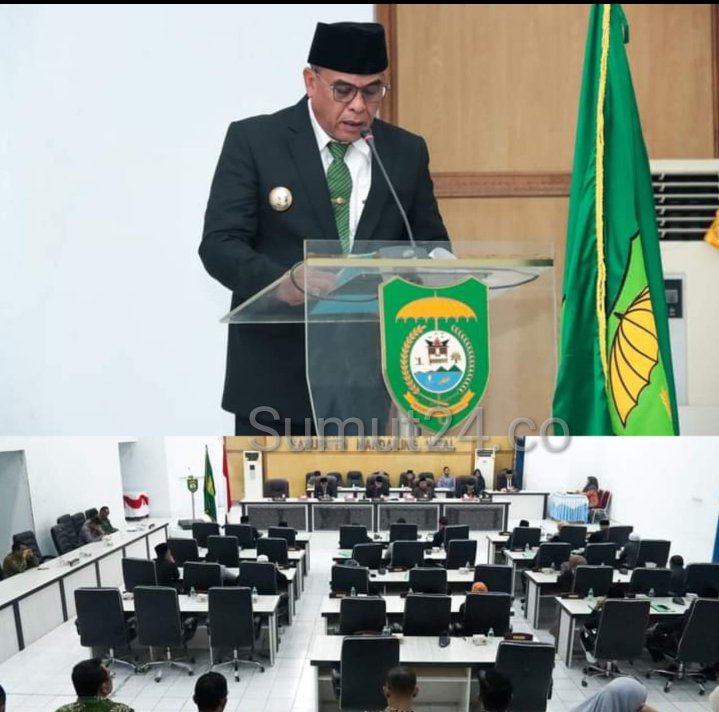 Bupati Madina Sukhairi Nasution Sampaikan RAPBD 2024 Sebesar Tp 1,6 Triliun