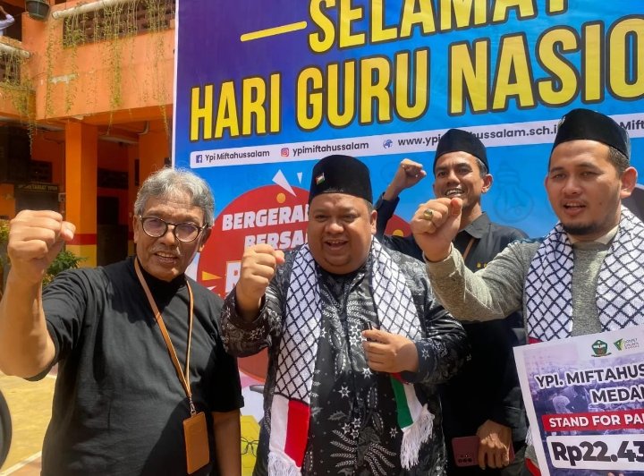 YPI Miftahussalam Medan Serukan Dukungan Untuk Palestina Donasikan Rp22 Juta