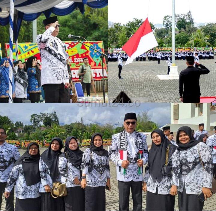 Bupati Madina Pimpin Upacara Hari Guru Nasional, Sukhairi Nasution : Guru adalah Garda Terdepan Pendidikan