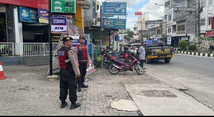 Personel Sat Samapta Polres Asahan Lakukan Patroli di Seputaran Objek Vital
