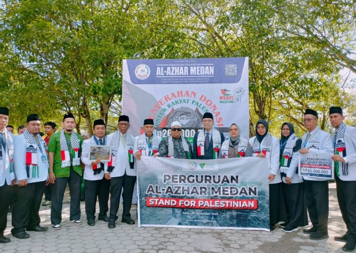 Perguruan Al Azhar Medan Peduli Palestina Salurkan Donasi Rp65 Juta ke DD Waspada