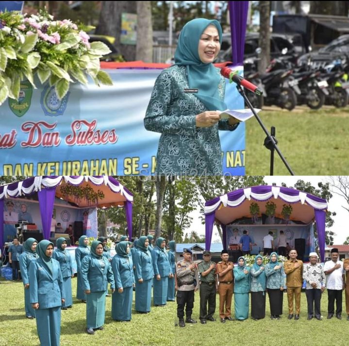 Hadiri Pelantikan TP PKK Se, Kecamatan Natal Madina, Eli Mahrani Sebut Perempuan Punya Peran Penting Bagi Keluarga dan Lingkungan