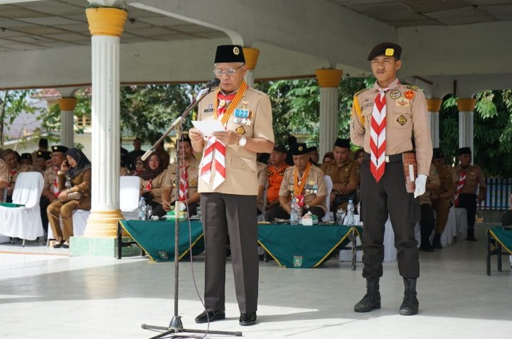 Bupati Asahan Pimpin Upacara Peringatan Hari Pramuka ke-62 Tahun 2023