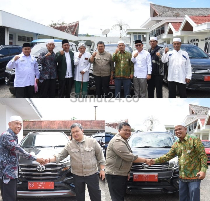 Bupati Tapsel Serahkan Bantuan 5 Unit Mobil Dinas Kepada Ormas Islam, Dolly Pasaribu : Sarana Dakwah Semoga Dimaksimalkan