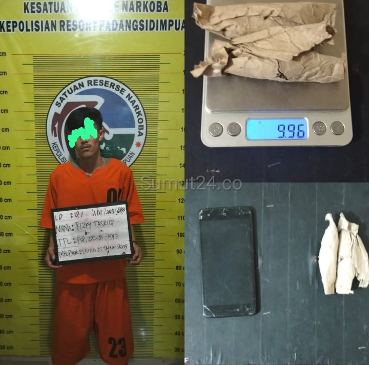 Polres Padangsidimpuan Ungkap Kasus Ganja 9,96 Gram di Jalan Kenanga, Ini Penjelasan AKBP Dudung Setyawan