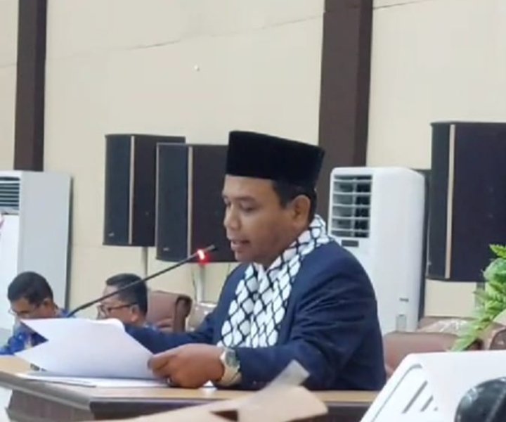 Paripurna Ranperda APBD Tapanuli Selatan 2024 : Fraksi PAN Peduli Palestina