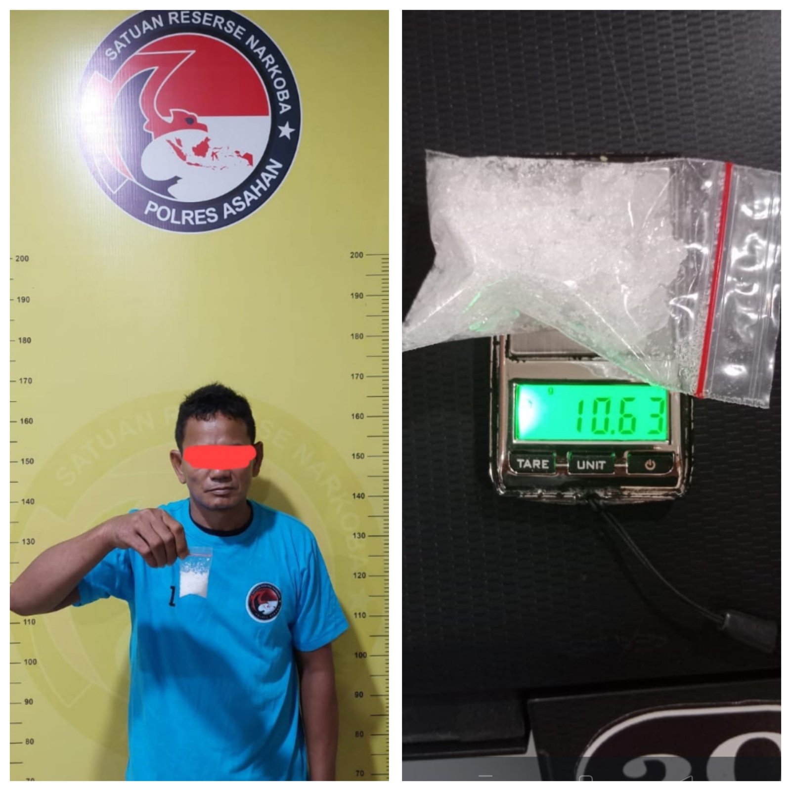 Gagal Ngedarkan Sabu, Seorang Warga Desa Bagan Asahan Ditangkap Polisi