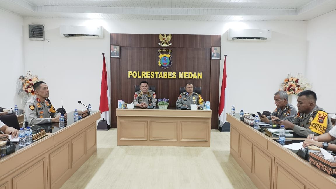 Tim Asistensi Korps Brimob Polri Sambangi Polrestabes Medan