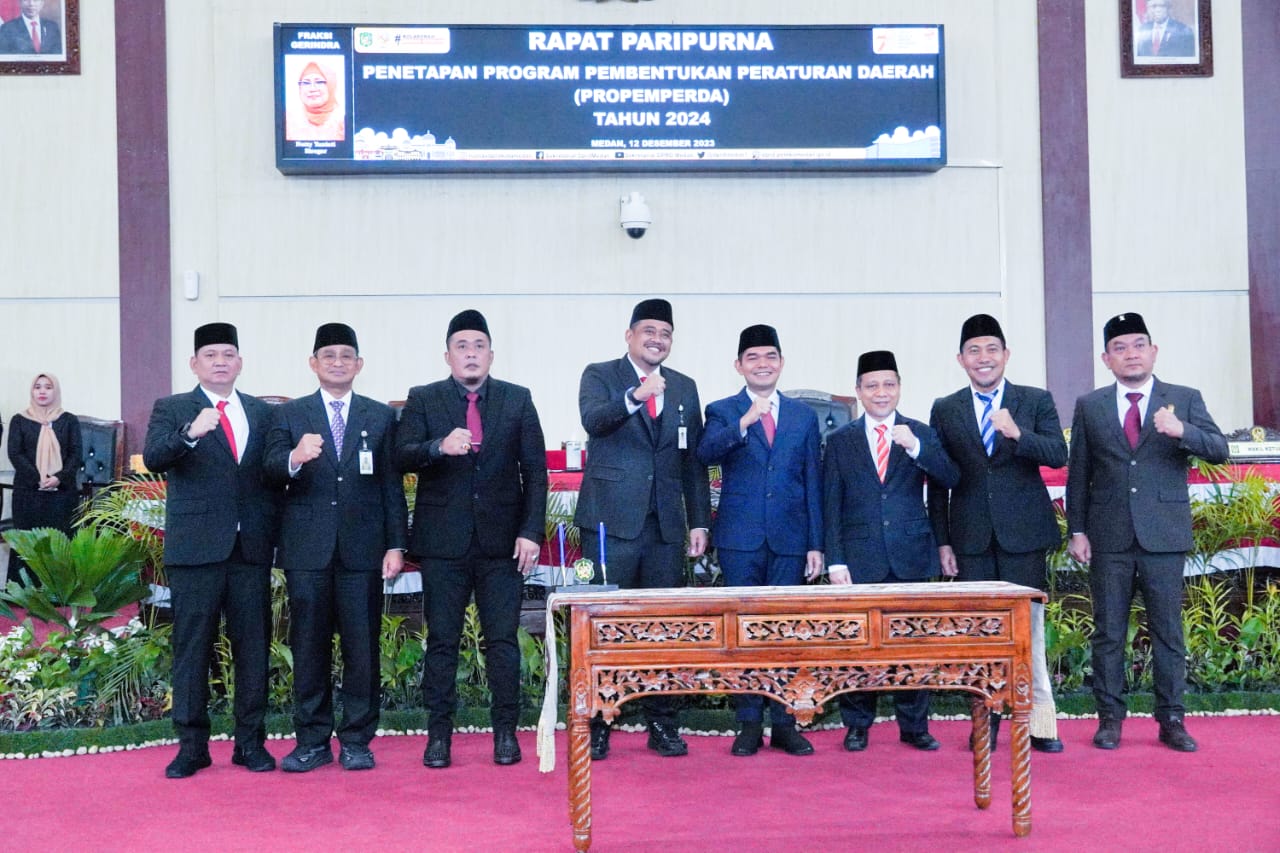 Pemko Medan dan DPRD Medan Sepakati 16 Ranperda ke Dalam Propemperda Tahun 2024
