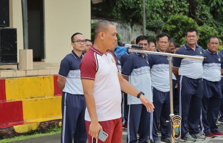 Jumâ€™at Sehat, Polres Asahan Gelar Olahraga Senam Bersama