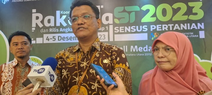 Kepala BPS Sumut Nurul Hasanudin: Tahun 2023 Usaha Pertanian di Sumut Capai 1,517 Juta