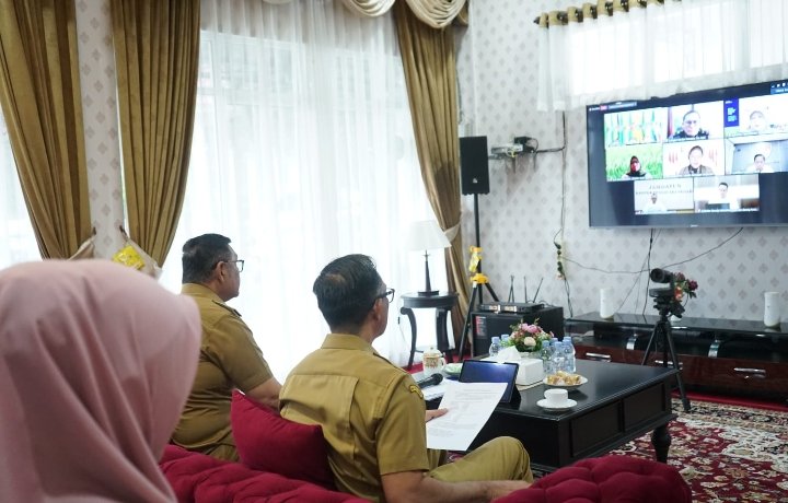 Koordinasi Pengendalian Inflasi Daerah Secara Virtual