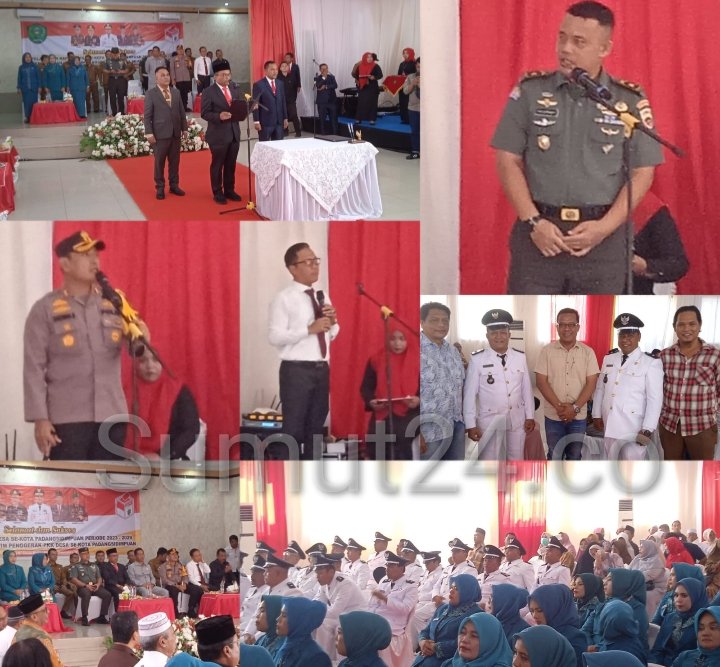 Resmi Lantik 42 Kepala Desa, Pj Walikota Padangsidimpuan Letnan Dalimunthe : Kepala Desa Harus Netral & Tidak Ikut Dalam Politik Praktis