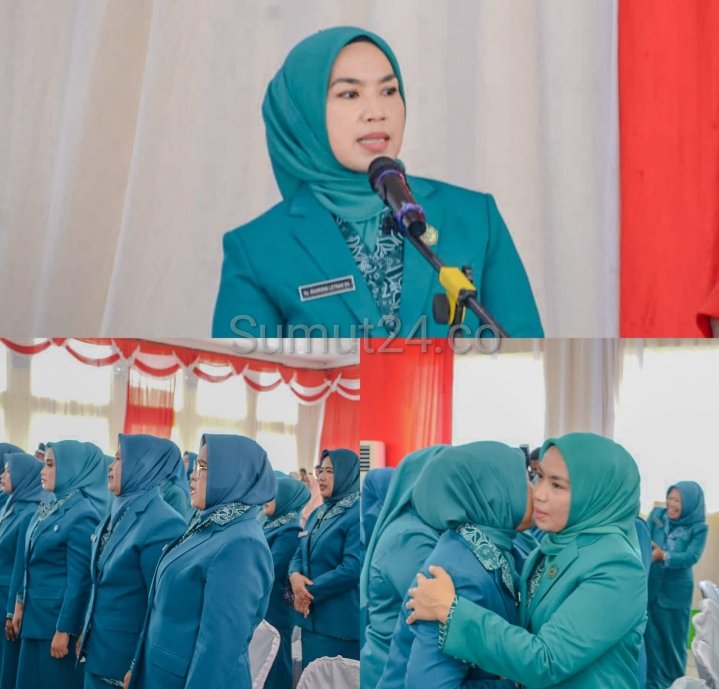 Lantik TP - PKK Desa, Penjabat TP - PKK Padangsidimpuan Minta Agar Segera Susun Program Kerja