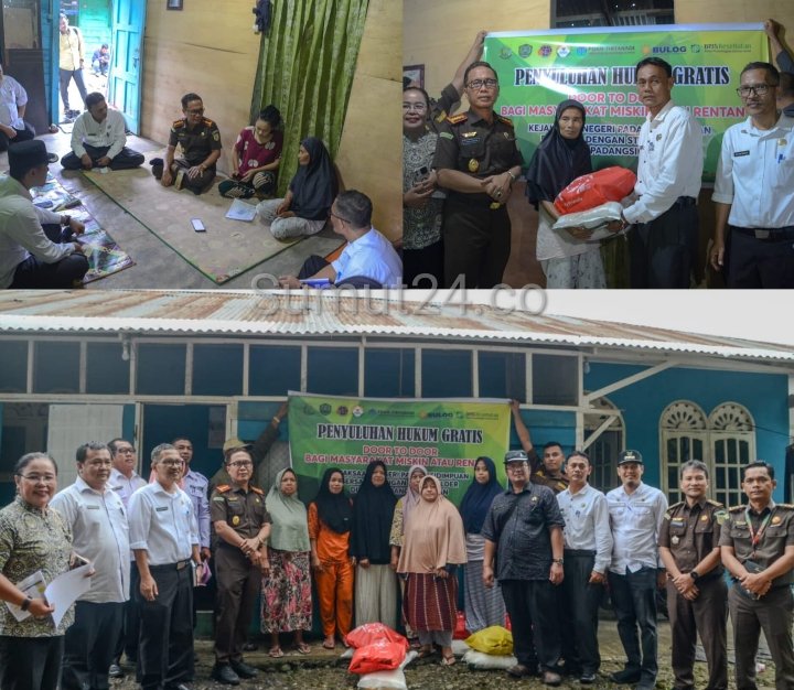 Kajari Padangsidimpuan, Dr. Lambok MJ Sidabutar Bersama Kadis Sosial dan Kesehatan Berikan Penyuluhan Hukum untuk Masyarakat Kurang Mampu