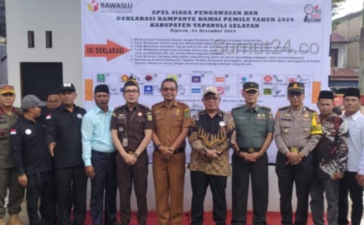 Rakor Panwascam Pemasangan APK, Kapolres Tapsel AKBP Imam Zamroni : Jaga Netralitas dalam Pengawasan Pemilu 2024