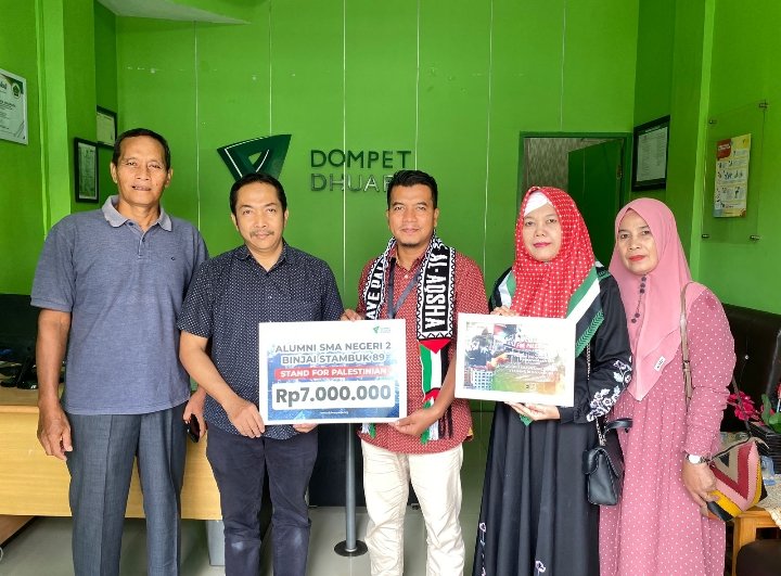 Muslim SMANDA 89 Binjai Salurkan Donasi Peduli Palestina