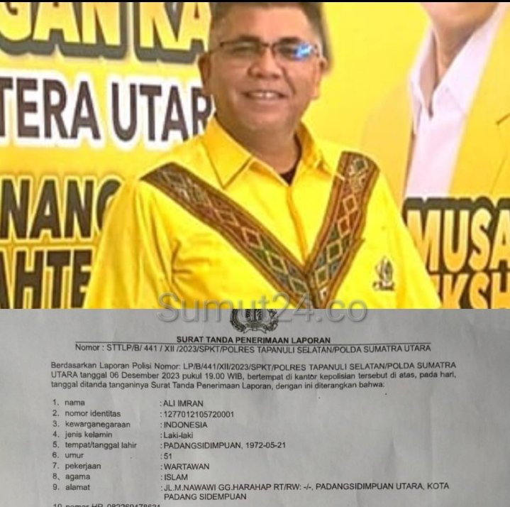 Buntut Pengusiran Wartawan dan Diduga Anggap Sepele, Anggota DPRD Tapsel ZD Dapil Batangtoru Dilaporkan ke Polres