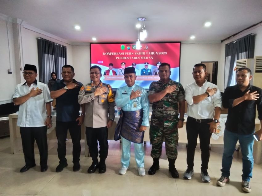 Sepanjang Tahun 2023, Polrestabes Medan Bongkar 14 Kasus Tindak Kejahatan
