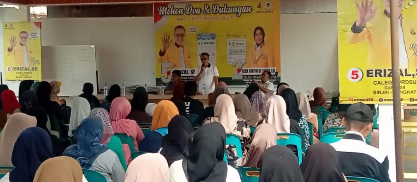 Erizal, SE Canangkan Peningkatan Ekonomi Dan kreatifitas Pendidikan Bagi Masyarakat Pra Sejahtera