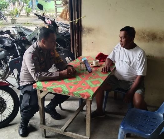 Bhabinkamtibmas Polsek Prapat Janji Ajak Masyarakat Jaga Situasi Kamtibmas