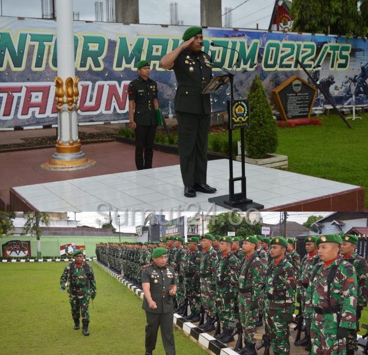 Kodim 0212/Tapsel Gelar Upacara Peringatan Hari Juang TNI AD Ke-78 Tahun 2023