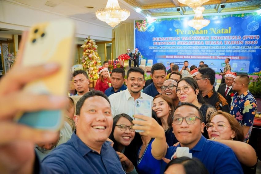 Hadiri Natal PWI Sumut, Bobby Nasution : Bantu Wujudkan Suasana Sejuk dan Damai