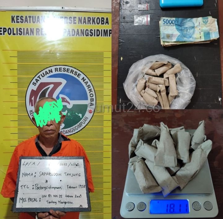 Polres Padangsidimpuan Berhasil Tangkap Pengedar Residivis