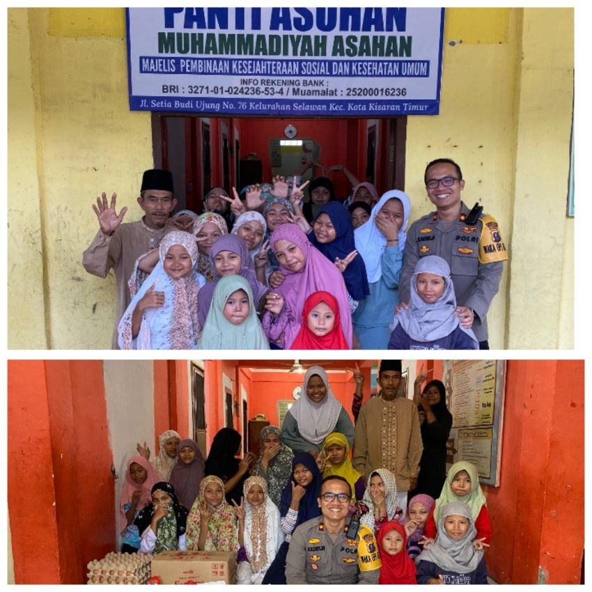 Waka Polres Asahan Laksanakan Jumat Curhat dan Gelar Baksos Ke Panti Asuhan Muhammadiyah  ASAHAN I SUMUT24.co  Bentuk rasa syukur atas rezeki yang dib