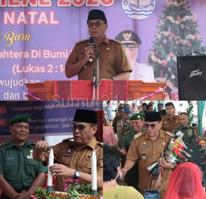 Bupati Madina Hadiri Perayaan Oikumene di Kampung Baru